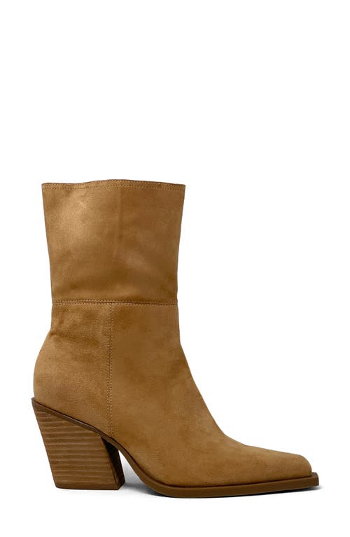 Shushop Venice Block Heel Bootie In Brown