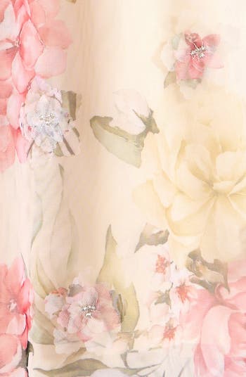 Kids' Floral Mesh Party Dress
