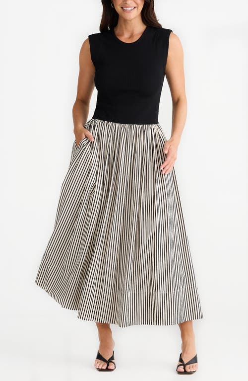 BRAVE + TRUE BRAVE+TRUE DAPHNE STRIPE SKIRT MAXI DRESS