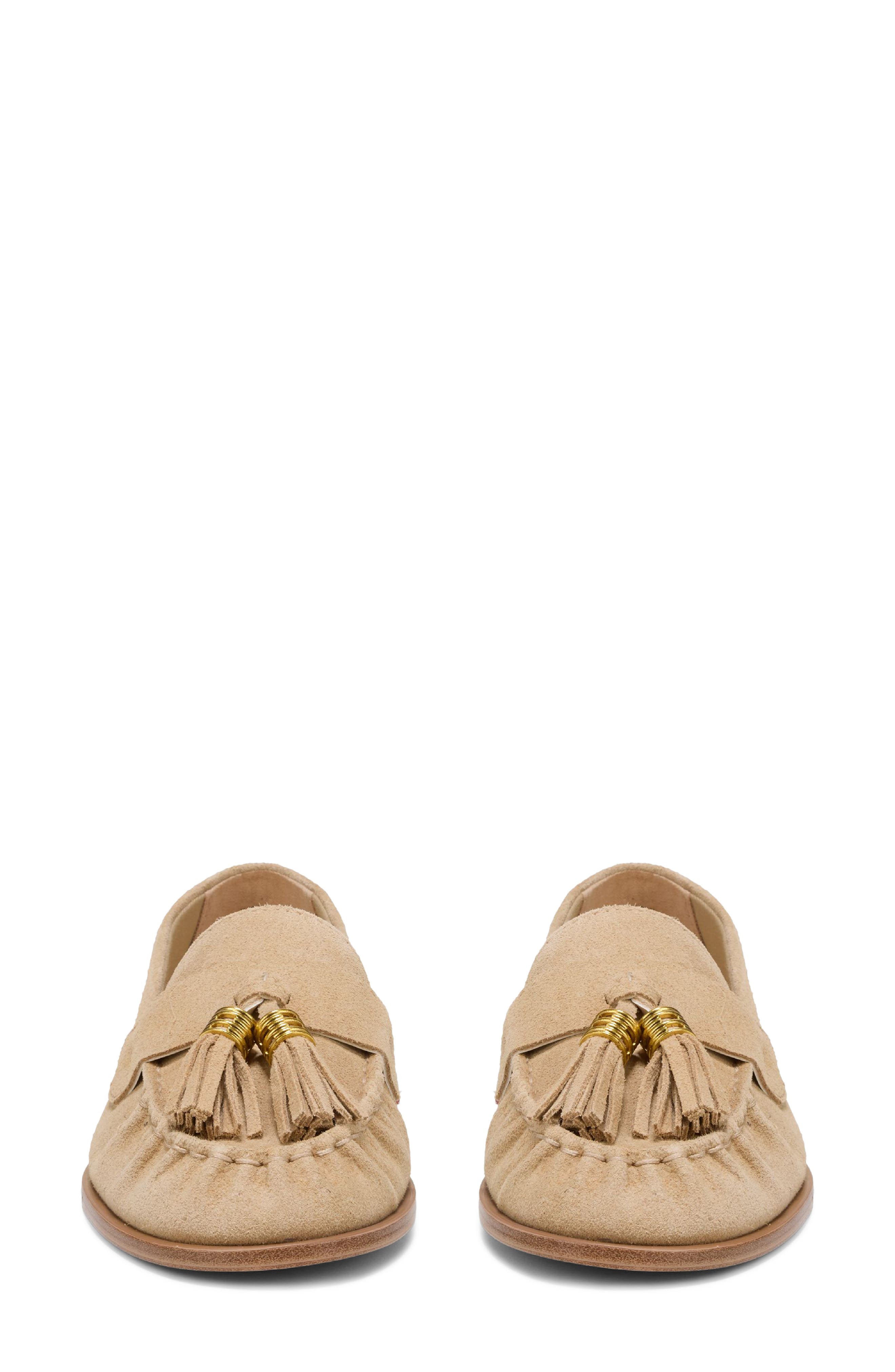 Carita Tassel Loafer, Alternate, color, DESERT
