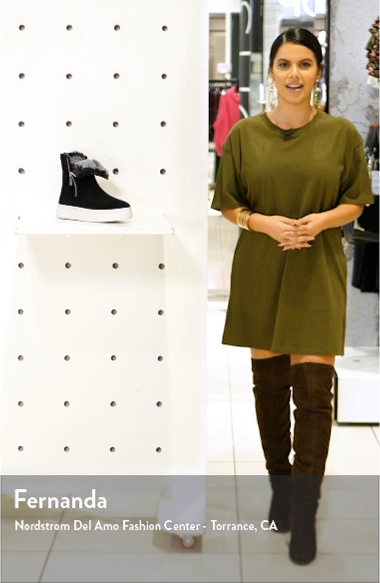 Tristan Faux Fur Platform Sneaker Bootie, sales video thumbnail
