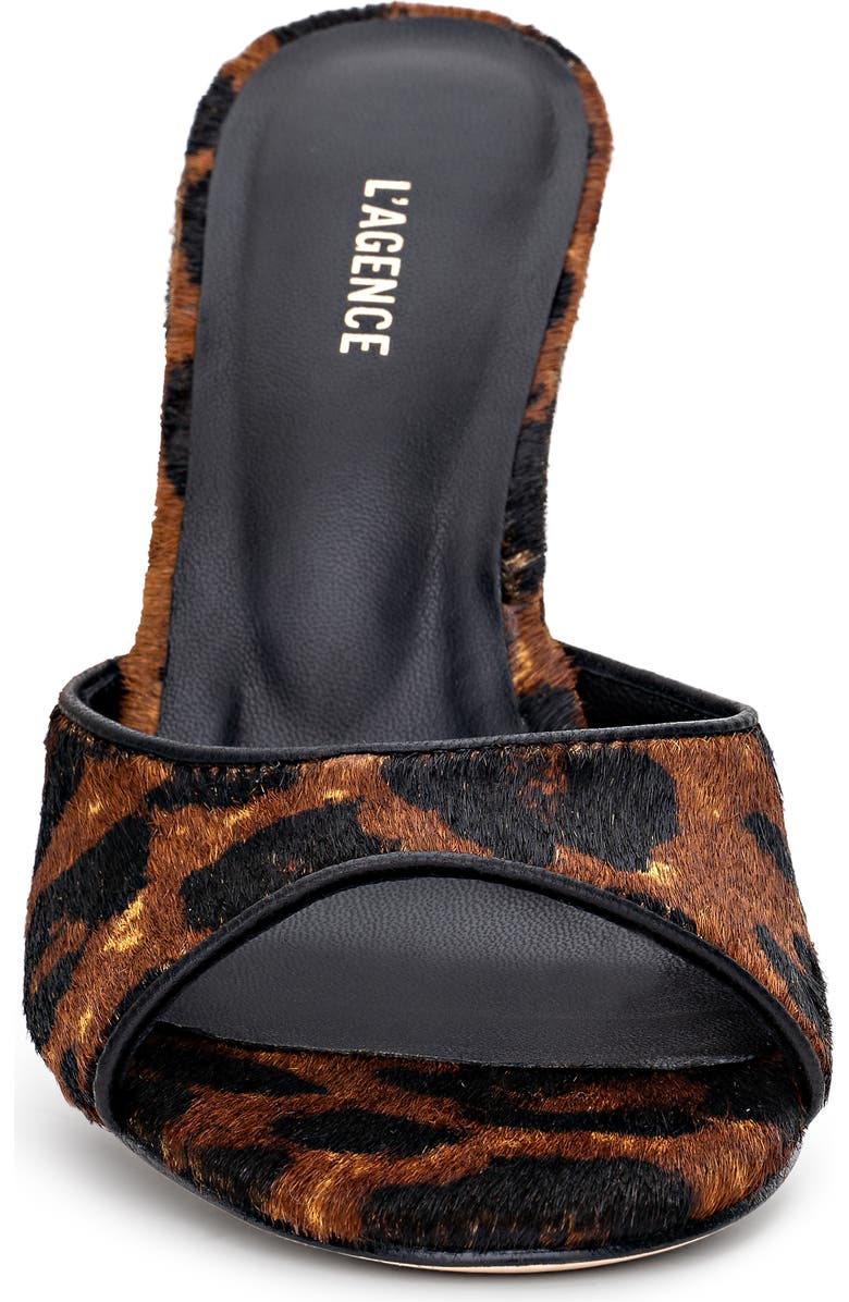 L'AGENCE Avery II Genuine Calf Hair Sandal, Alternate, color, Leopard Calf Hair