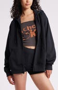 BP. Oversize Zip Fleece Hoodie