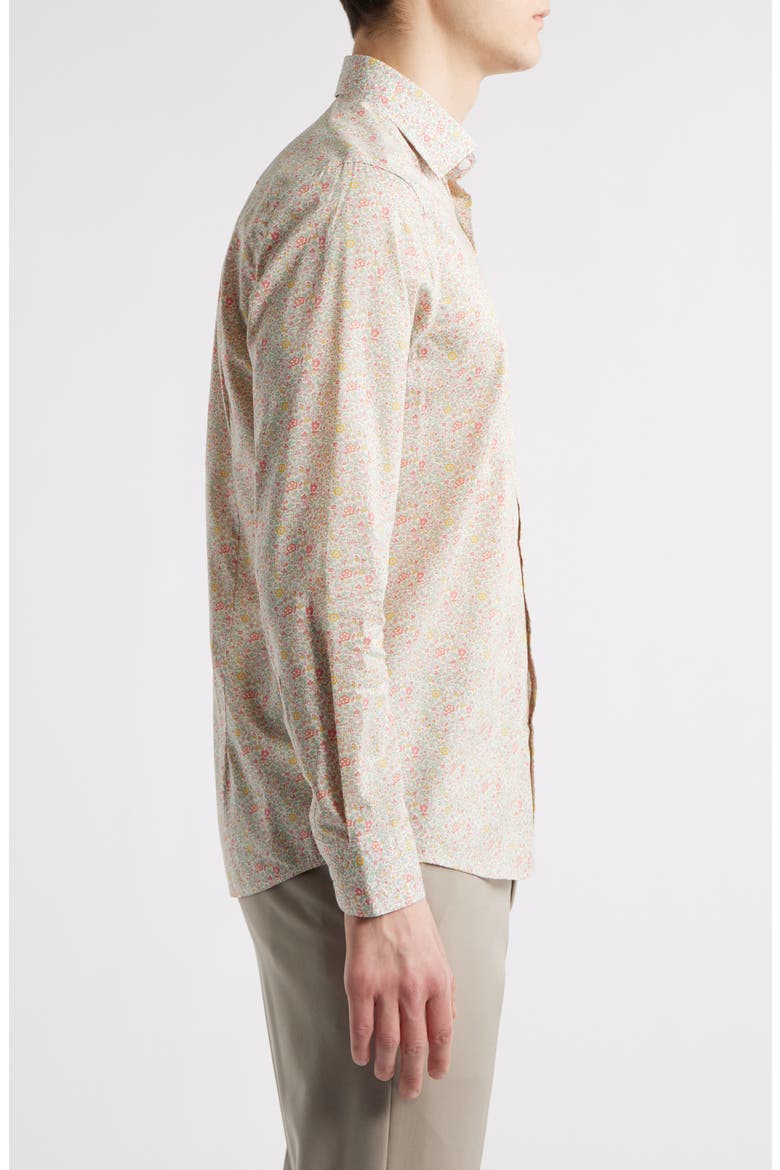 Denis Floral Button-Up Shirt, Alternate, color, PINK