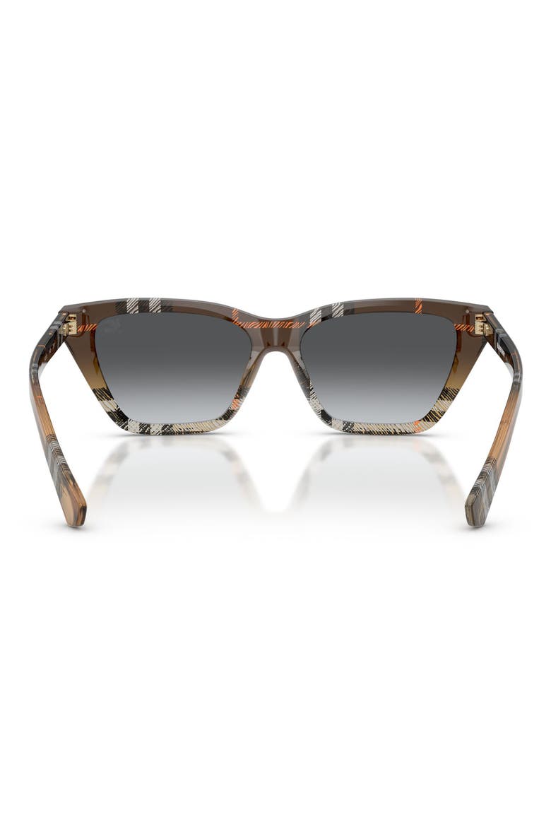 54mm Polarized Cat Eye Sunglasses, Alternate, color, CHECK SAND GRADIENT / POLAR