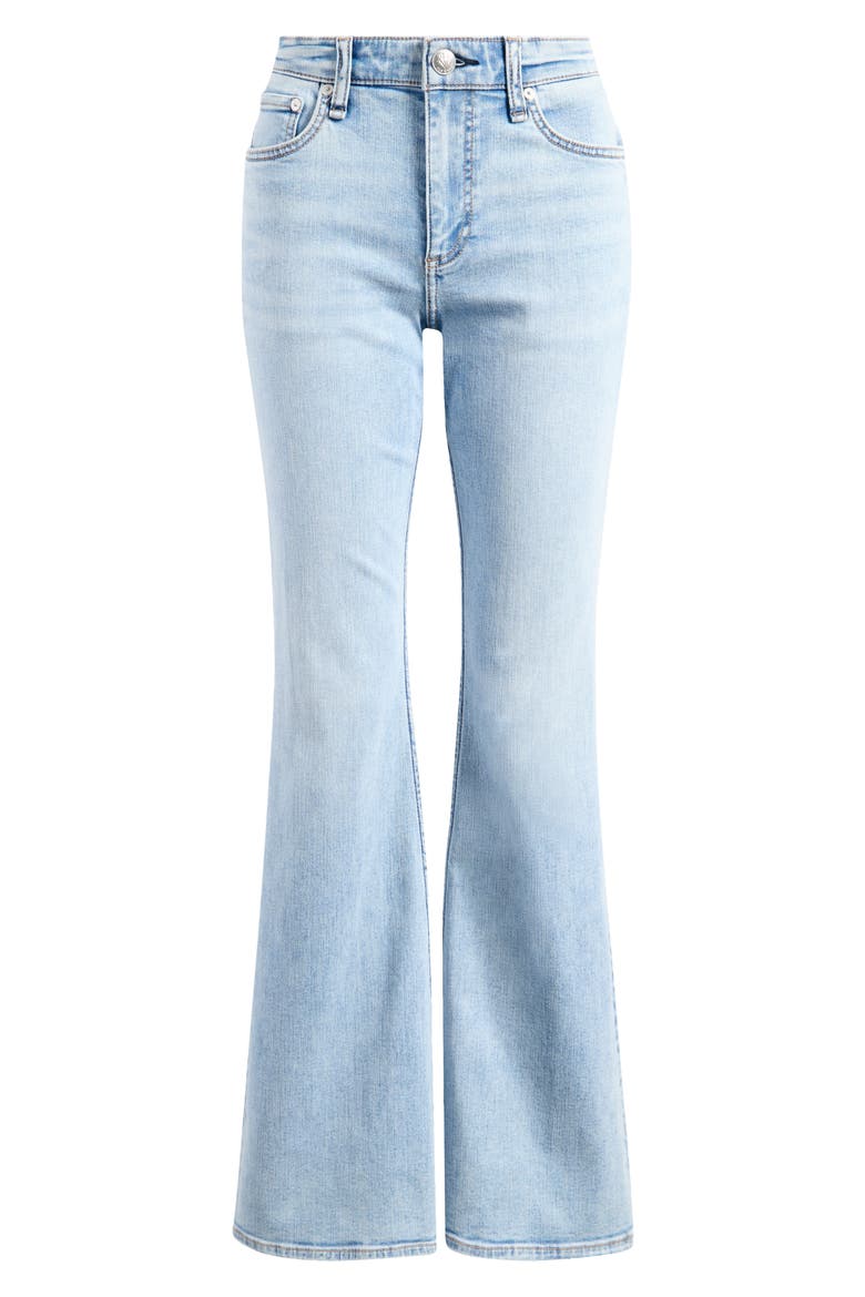 Flexi Dahlia Mid Rise Flare Leg Jeans, Alternate, color, LOU