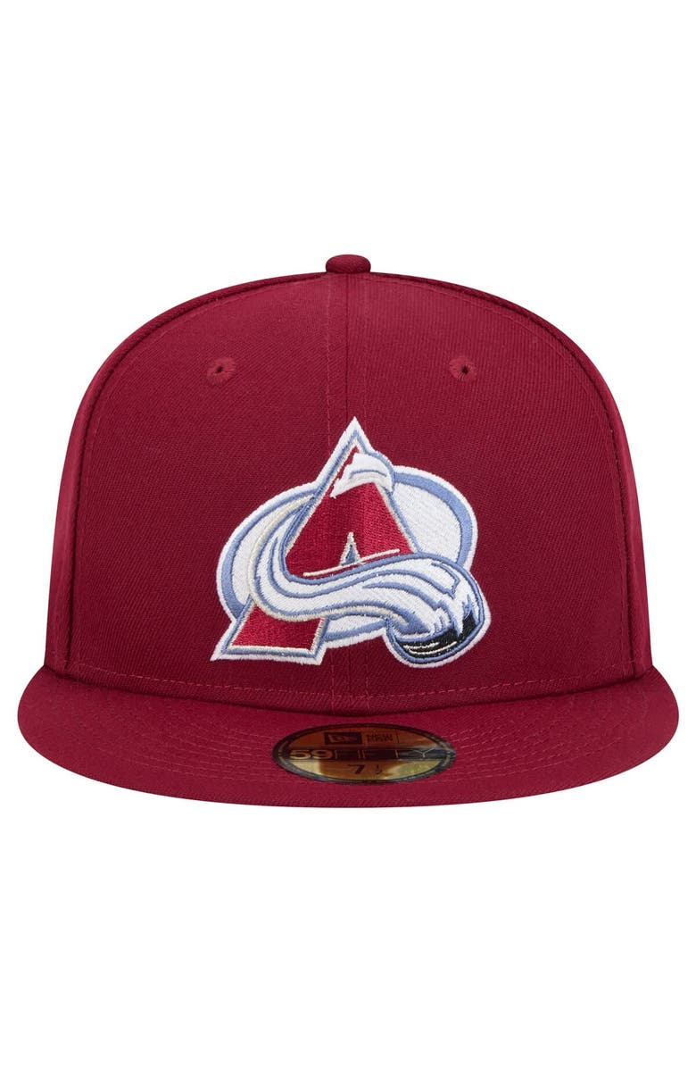 New Era Men's New Era Burgundy Colorado Avalanche Core 59FIFTY Fitted Hat, Alternate, color, Burgundy