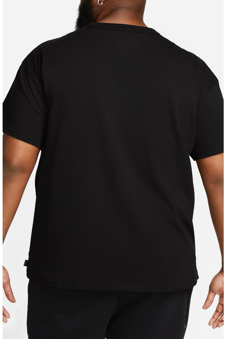 Premium Essential Cotton T-Shirt, Alternate, color, 010 BLACK/BLACK
