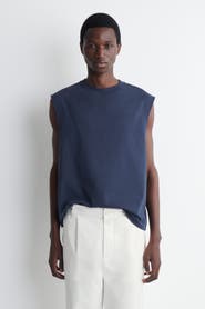 COS Relaxed Cotton-crepe Tank Top