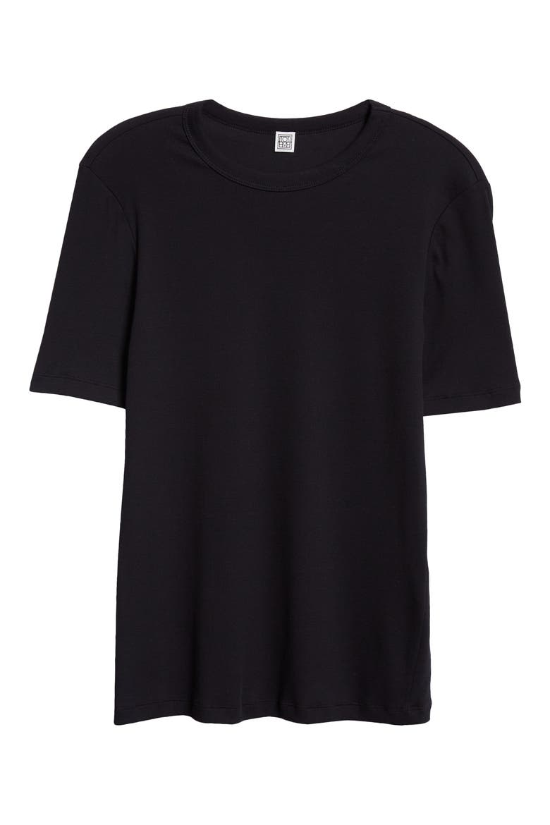 Classic Rib T-Shirt, Alternate, color, BLACK