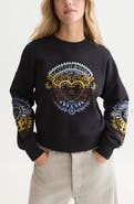 Scotch & Soda Embroidered Relaxed Fit Sweatshirt