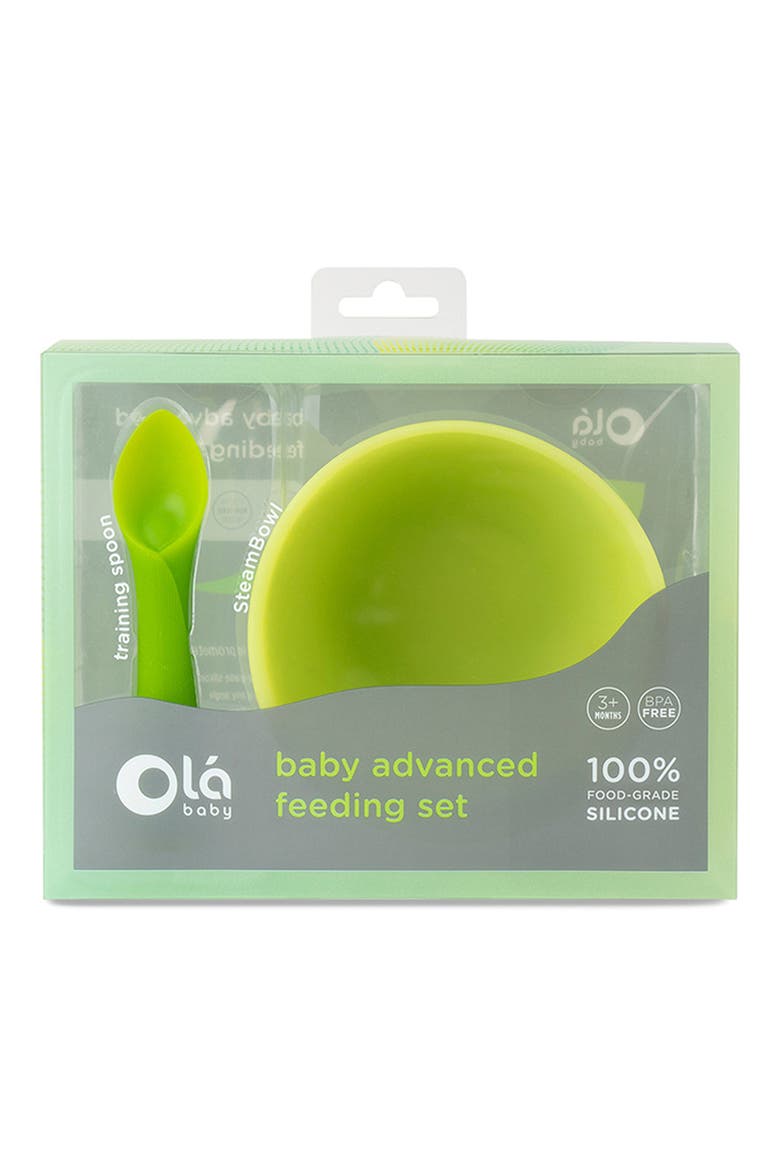 2-Piece Baby Advanced Feeding Set, Main, color, GREEN