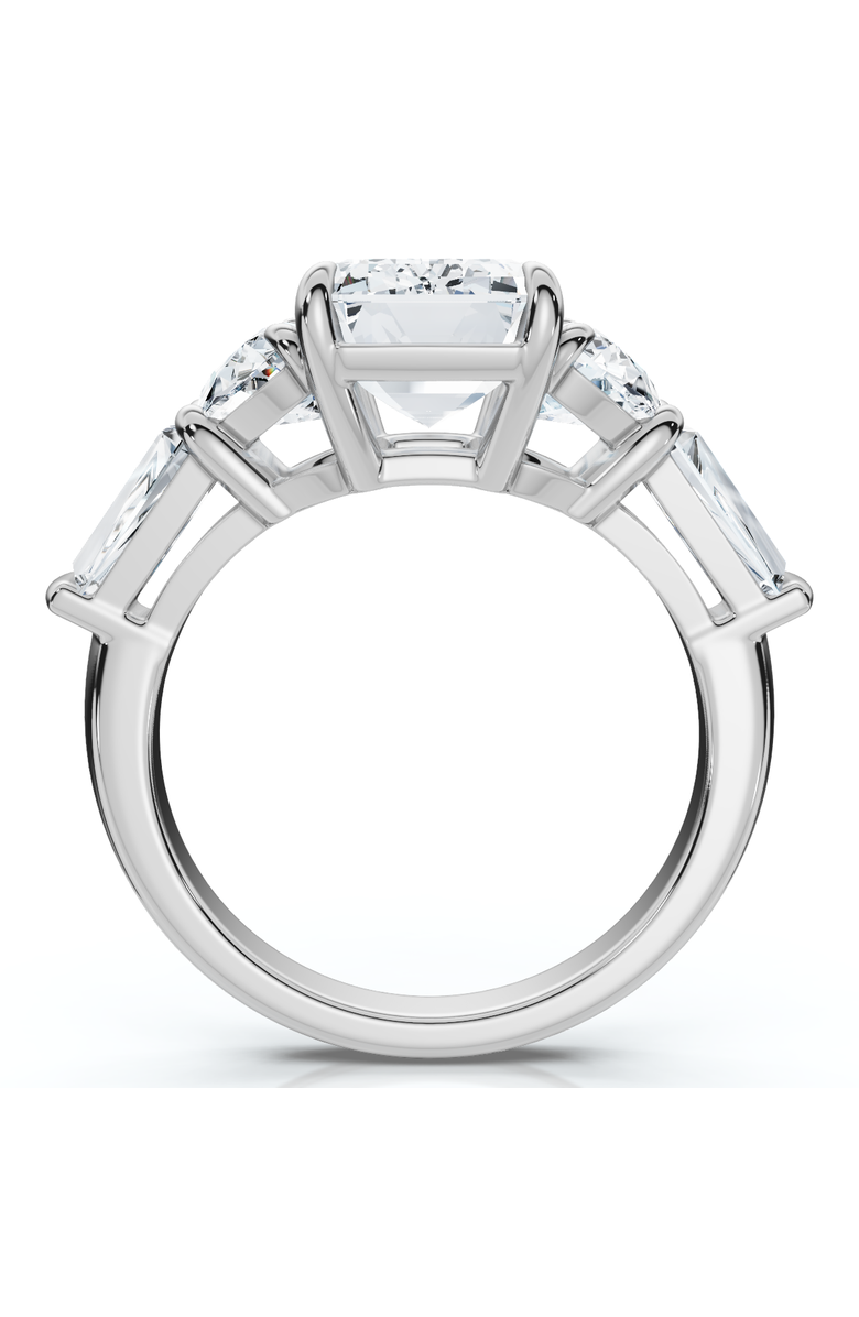 Bliss Diamond Certified 4 1/2Ct Tessa Emerald Engagement Ring 14k Gold Lab Grown, Alternate, color, 14K White Gold