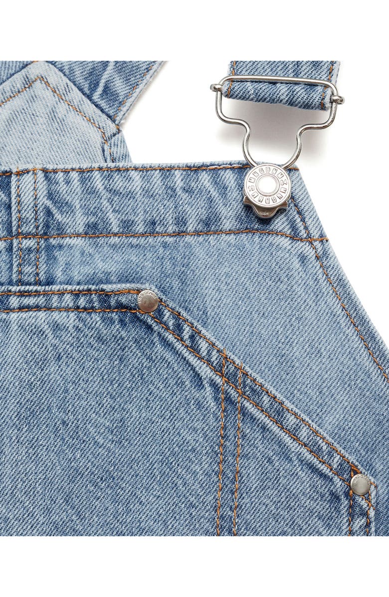 MANGO Straight Leg Denim Maternity Overalls, Alternate, color, 