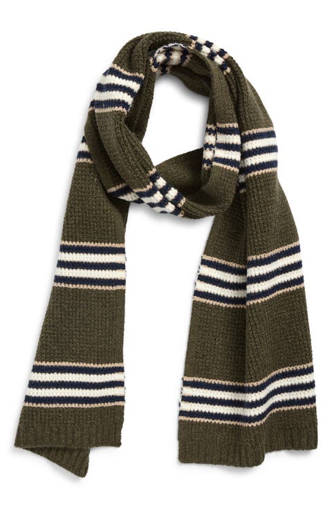 Jackson Stripe Organic Cotton Blend Scarf