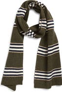 Faherty Jackson Stripe Organic Cotton Blend Scarf