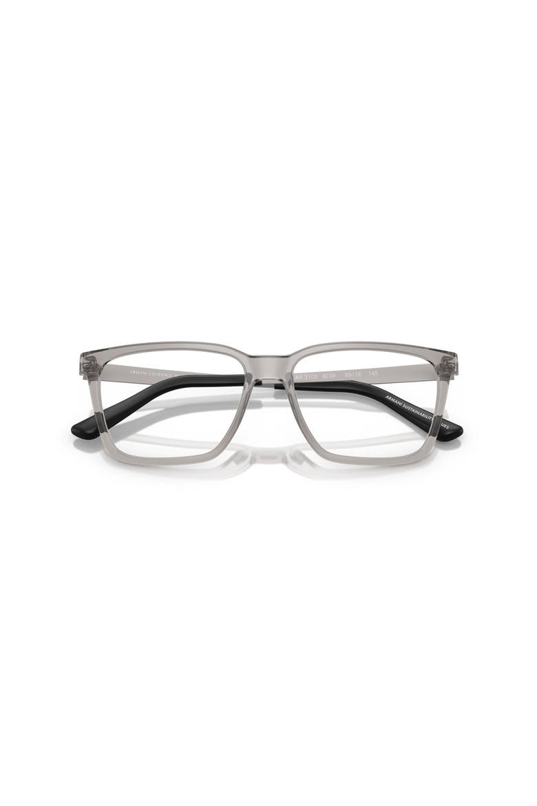 55mm Rectangle optical glasses, Alternate, color, Grey