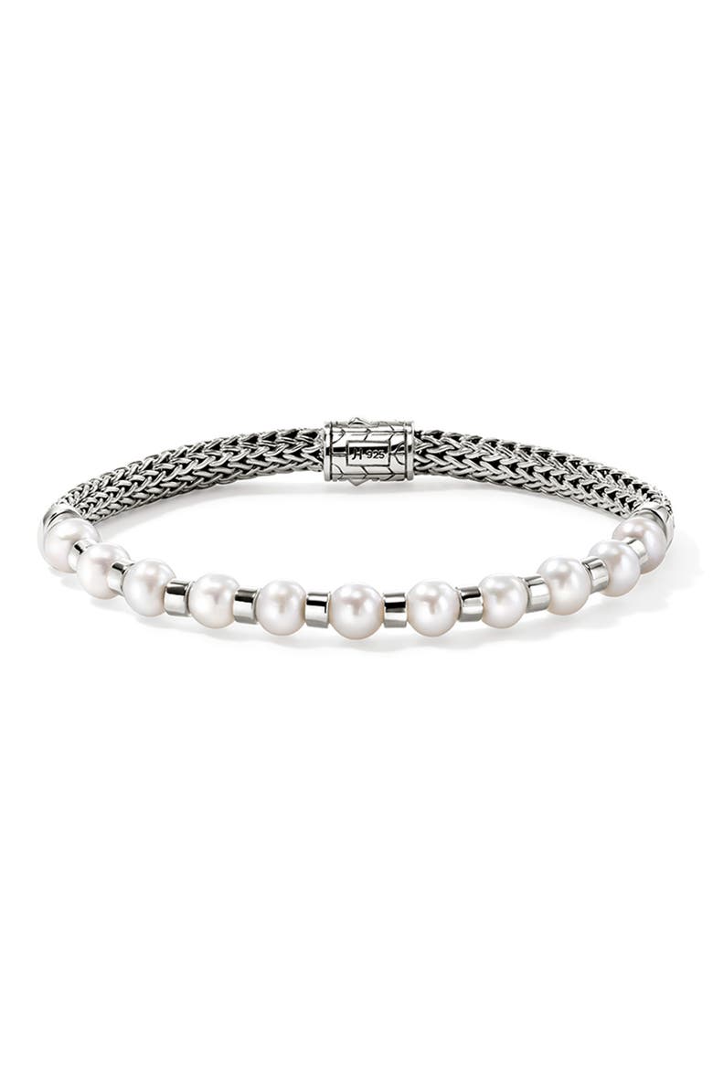 JH Essential Pearl Bracelet, Sterling Silver, Main, color, SILVER