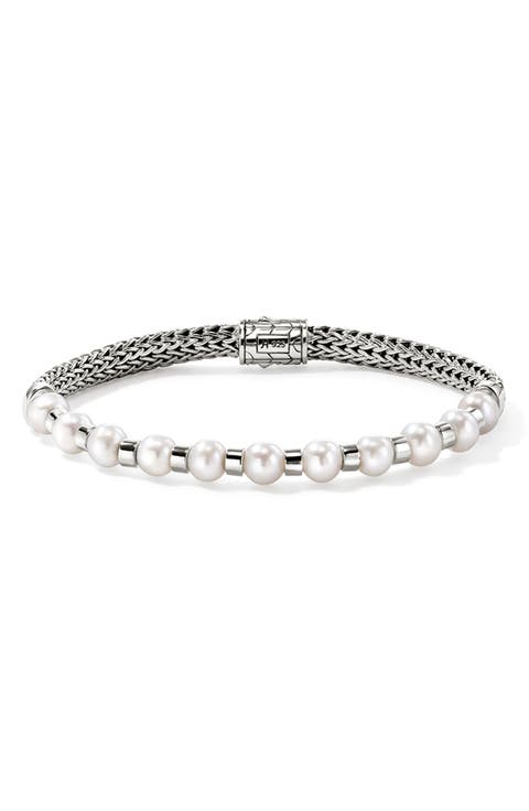 JH Essential Pearl Bracelet, Sterling Silver