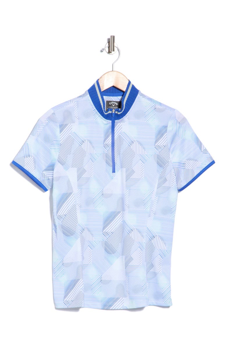 Quarter Zip Polo, Main, color, BRILLIANT WHITE