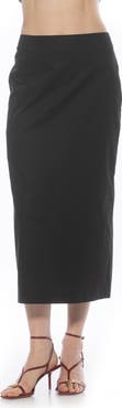 Alexia Admor Ginni Stretch Cotton Midi Skirt