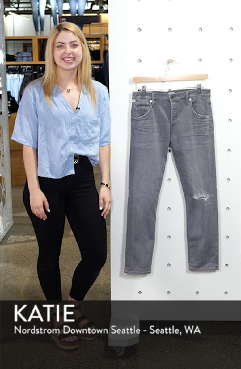 Emerson Ripped Slim Boyfriend Jeans, sales video thumbnail