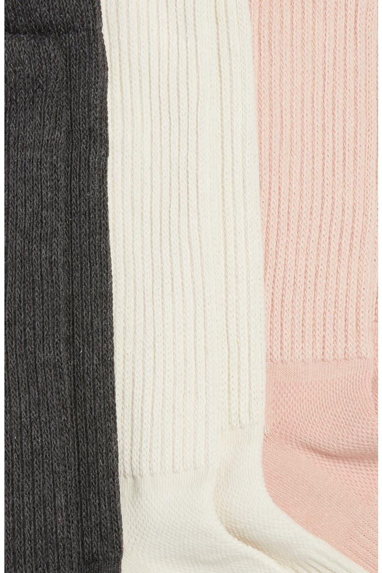 Athleisure Slouch Assorted 3-Pack Crew Socks, Alternate, color, PINK MULTI PK