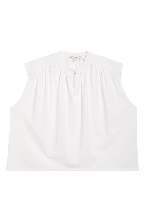 Nation Ltd Cary Keyhole Organic Cotton Top In White
