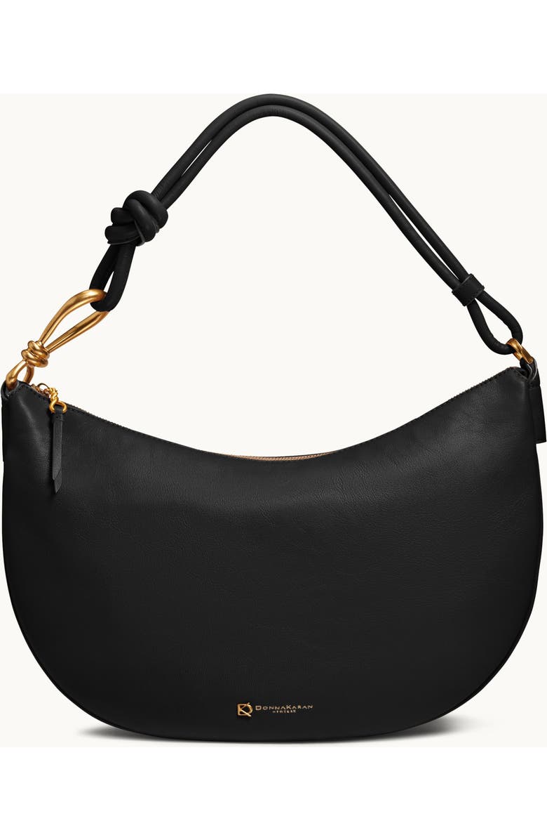 Donna Karan New York Roslyn Large Hobo, Main, color, Blk/Gold