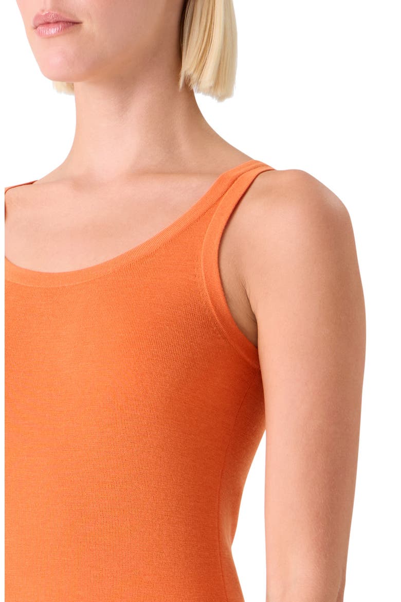 Fitted Virgin Wool Sweater Tank, Alternate, color, ORANGE