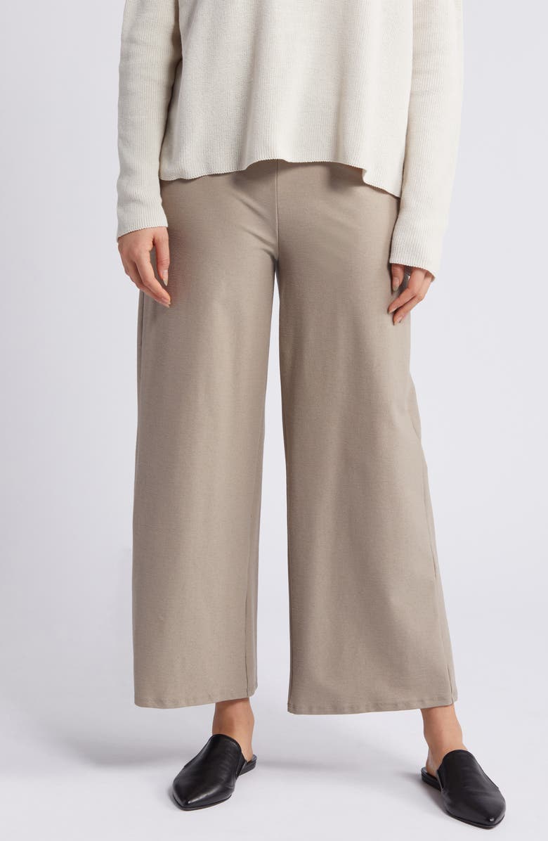 Eileen Fisher Wide Leg Ankle Pants, Main, color, Briar