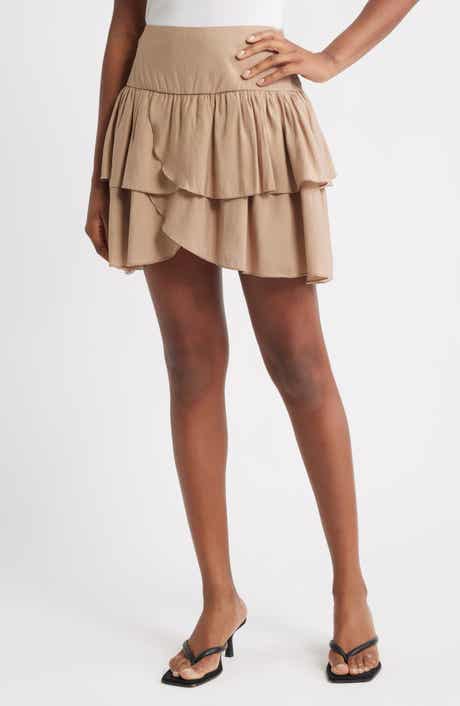 VERO MODA Clara High Waist Tiered Miniskirt