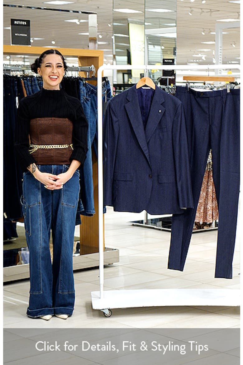 250th Capsule Mason Regular Fit Navy Denim Effect Wool Suit video
