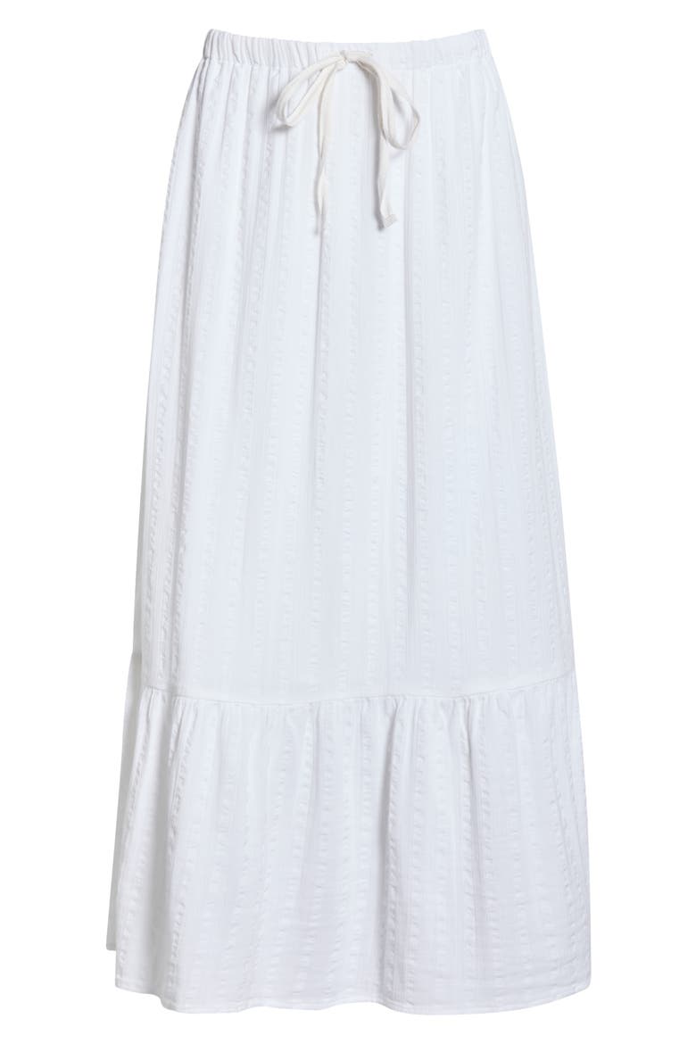 Dune Tie Waist Maxi Skirt, Alternate, color, WHITE