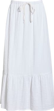 Faherty Dune Tie Waist Maxi Skirt