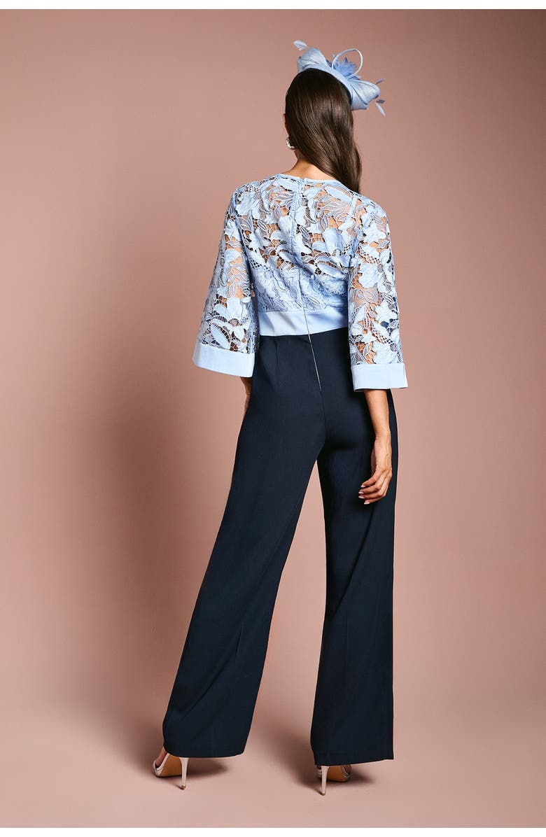Coast Lace Kimono Sleeve Jumpsuit, Alternate, color, Navy