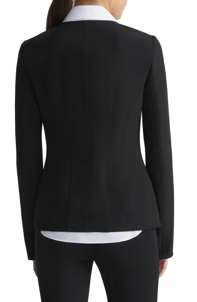 Lafayette 148 New York Acclaimed Stretch Fitted Zip Jacket, Alternate, color, 