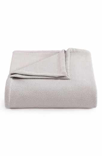 SOLID COTTON PIQUE BLANKET