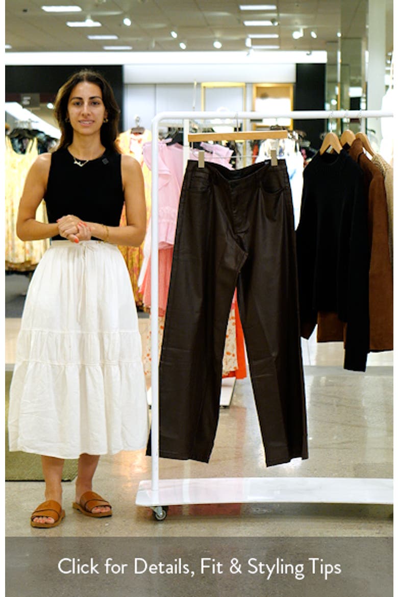 Jean Coated Wide Leg Pants video