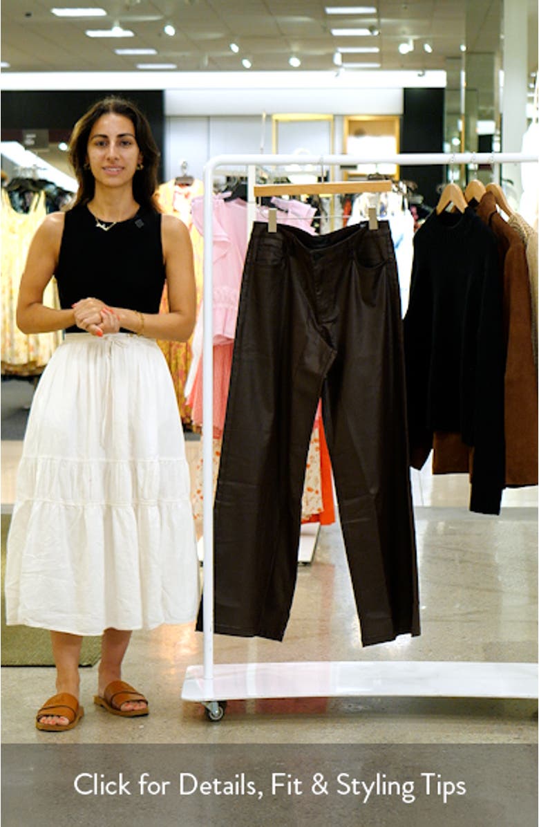 Jean Coated Wide Leg Pants, sales video thumbnail