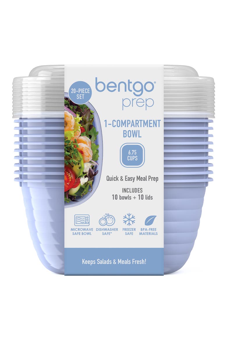 Prep Single Compartment Food Container - Set of 20, Main, color, PERIWINKLE