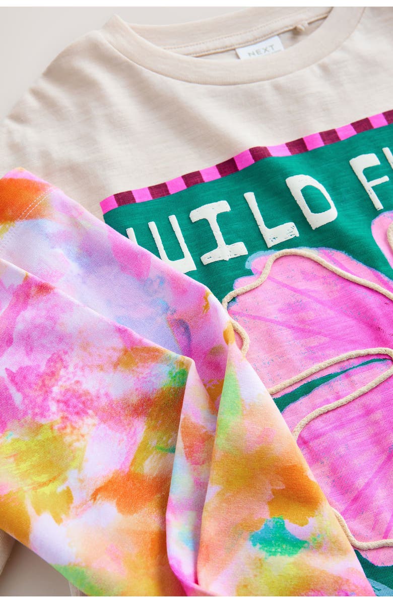 NEXT Kids' Floral Graphic T-Shirt & Leggings Set, Alternate, color, Multi