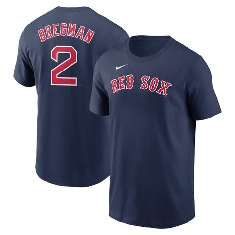 Men's Nike Alex Bregman Navy Boston Red Sox Fuse Name & Number T-Shirt