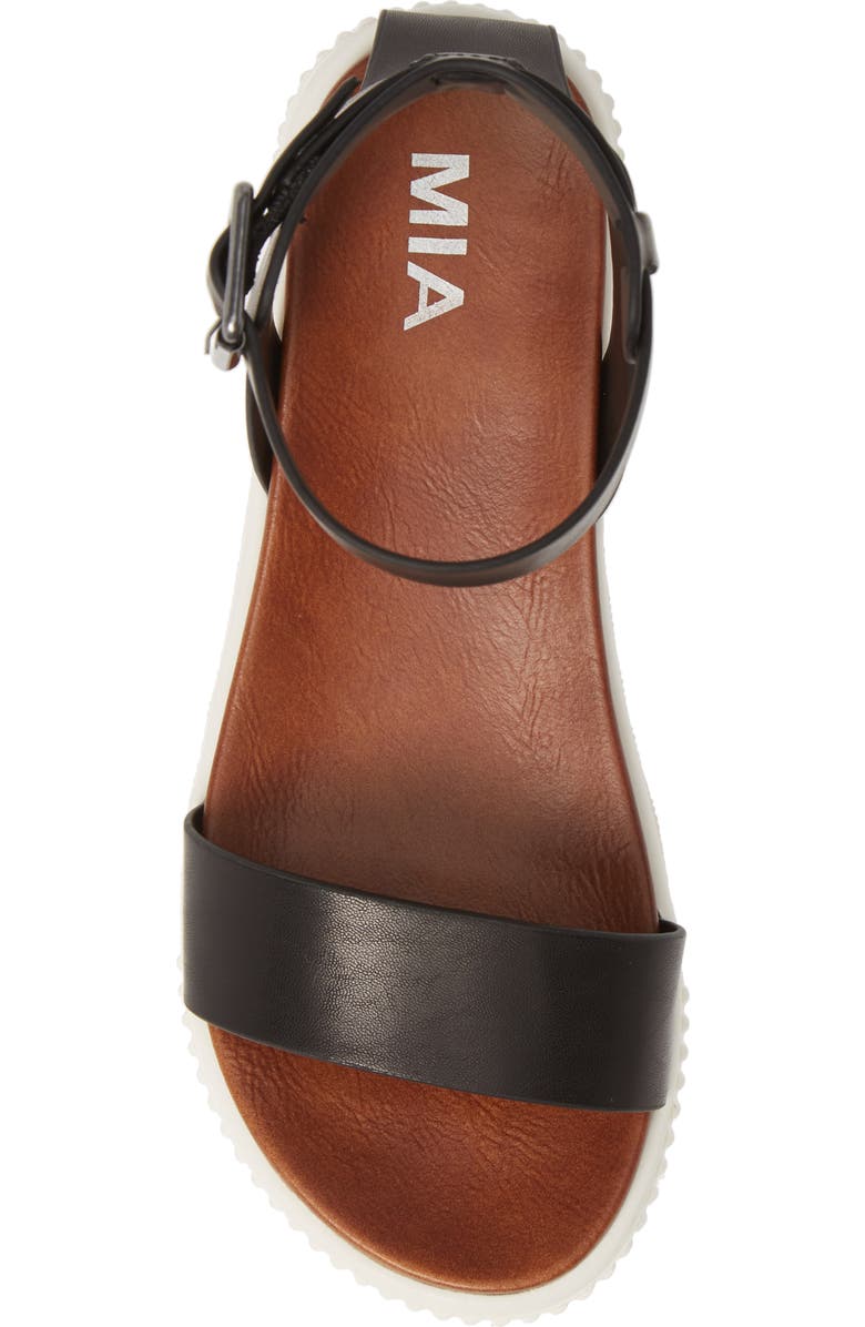 MIA Lunna Platform Ankle Strap Sandal, Alternate, color, Black