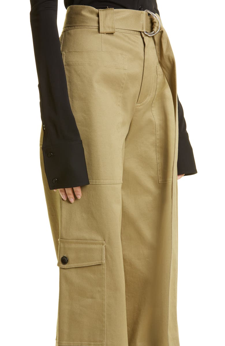 Proenza Schouler White Label Cotton Stretch Twill Cargo Pants, Alternate, color,
