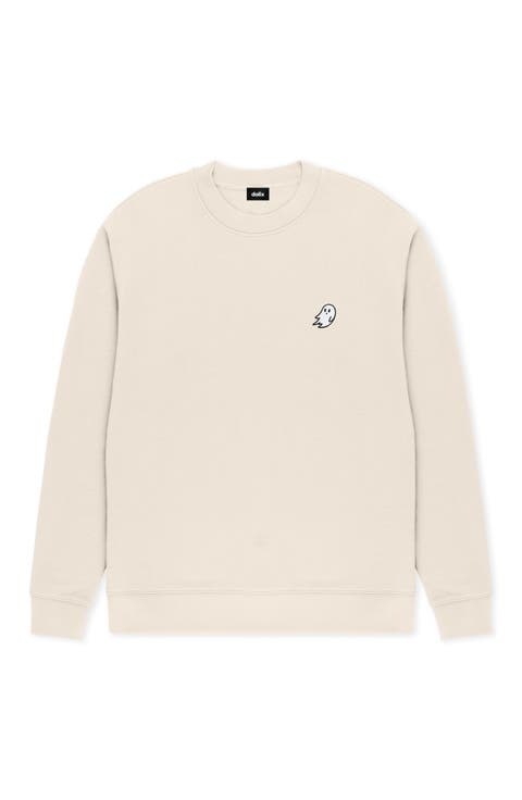 Ghost Relaxed Midweight Fleece Crewneck Sweatshirt