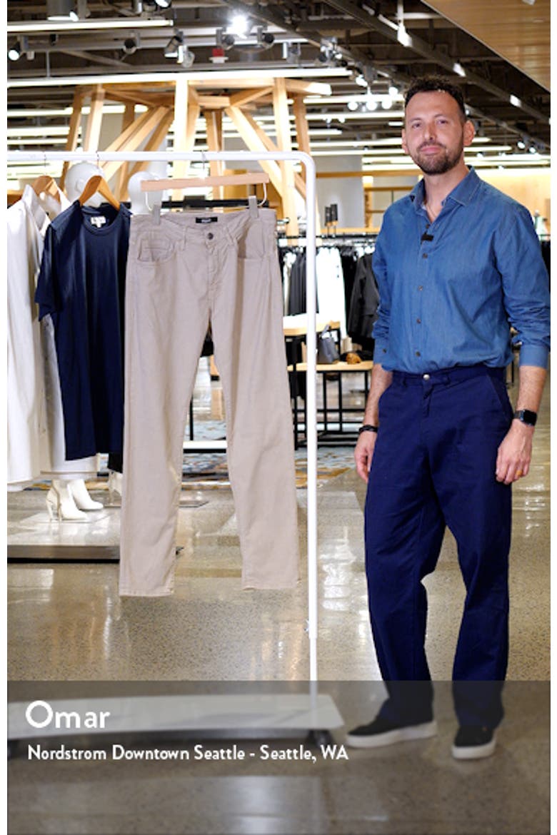 Marcus Slim Straight Leg Twill Pants video
