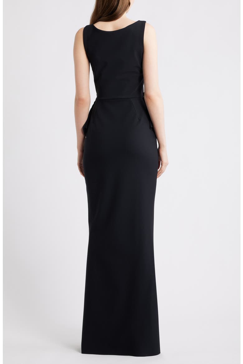 Nawa Sleeveless Mermaid Gown, Alternate, color, BLACK