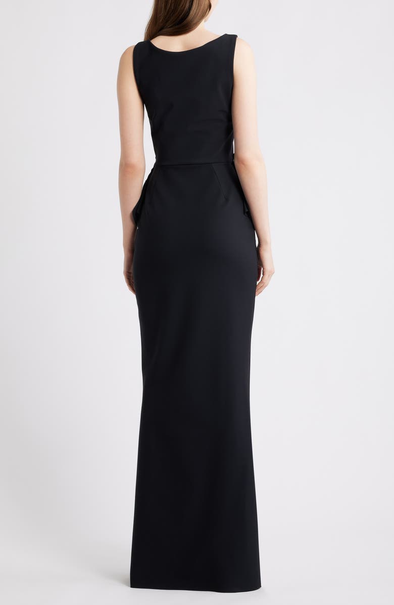 Chiara Boni La Petite Robe Nawa Sleeveless Mermaid Gown, Alternate, color, Black