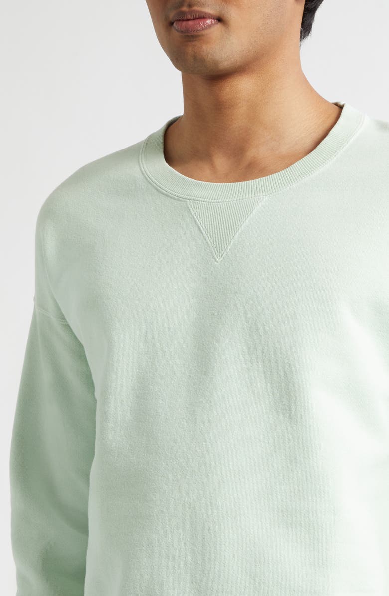 VISVIM Jumbo French Terry Sweatshirt, Alternate, color, Light Green